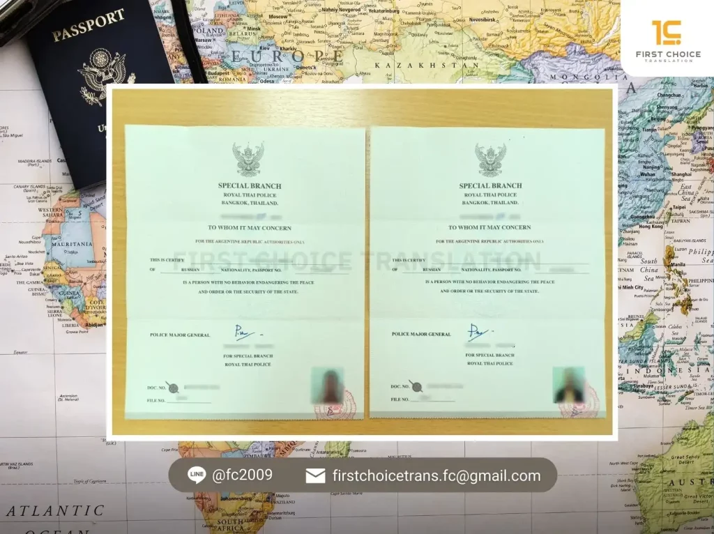 บริการขอหนังสือรับรองความประพฤติ / รับรองประวัติอาชญากรรม (Police Clearance Certificate :CID) 12 document cid 6