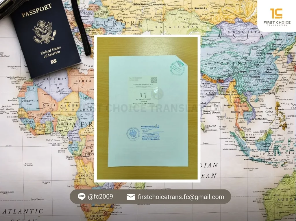รับรองเอกสารแปลโดยนักแปลขึ้นทะเบียนจากศาลเยอรมนี 17 document germany 4