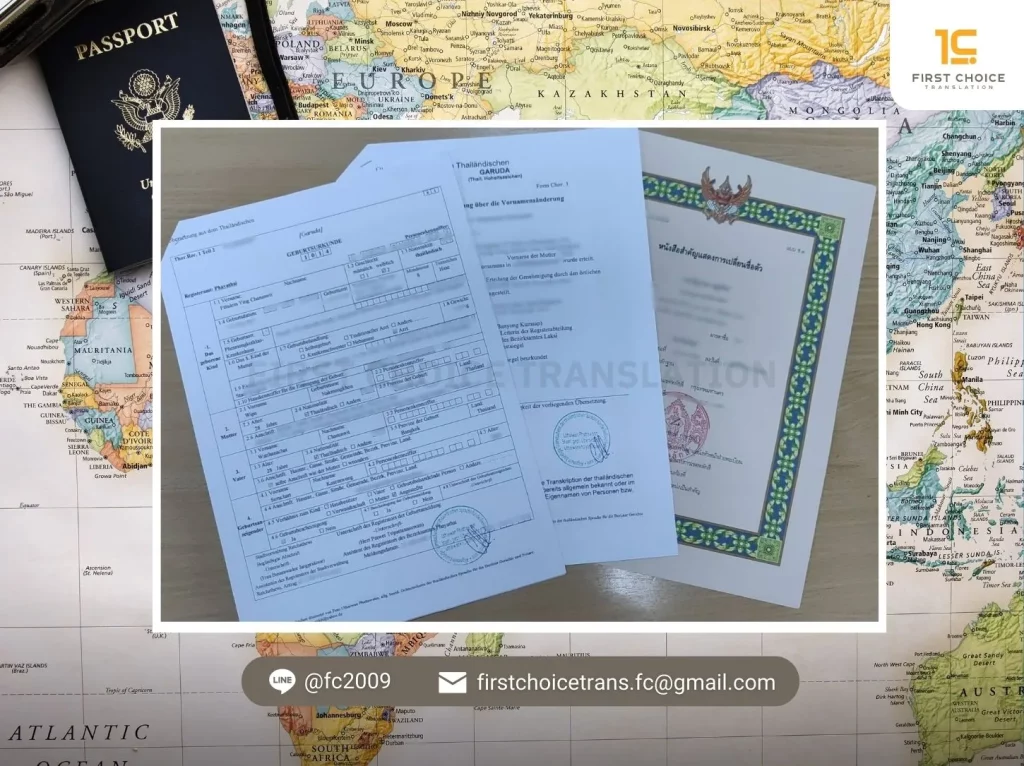 รับรองเอกสารแปลโดยนักแปลขึ้นทะเบียนจากศาลเยอรมนี 16 document germany 5