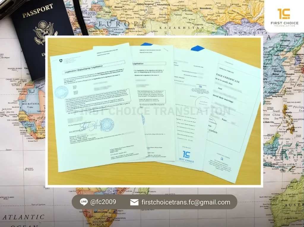 รับรองเอกสารแปลโดยนักแปลขึ้นทะเบียนจากศาลเยอรมนี 26 document switzerland 1