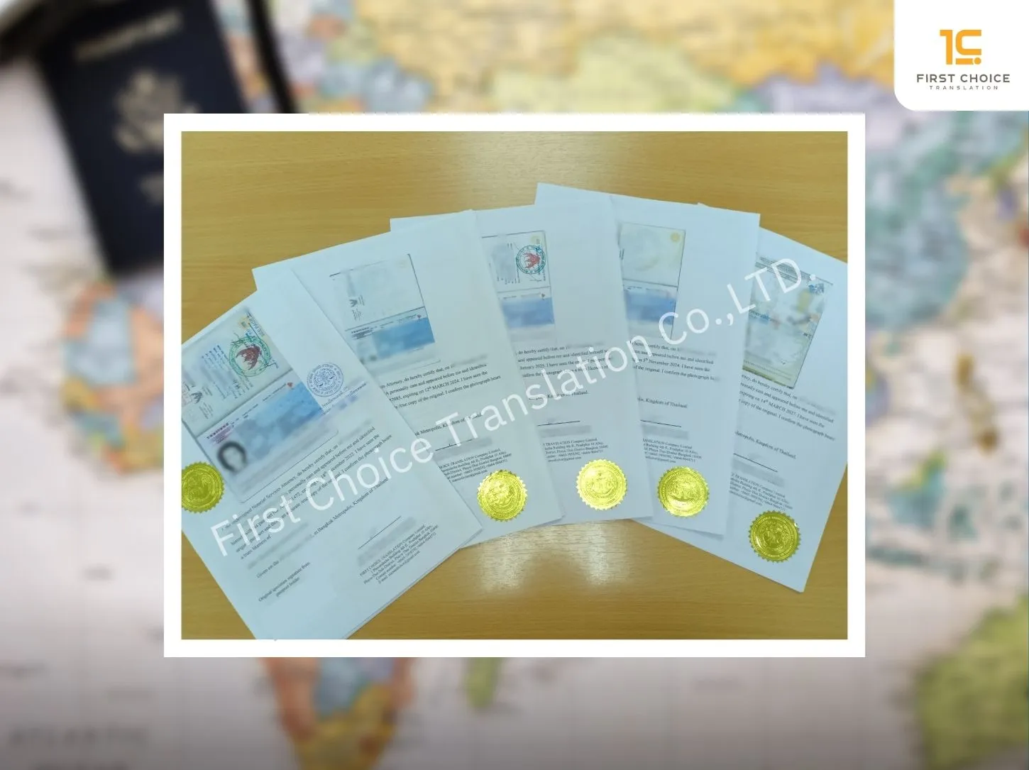 รับรองเอกสารโนตารีโดยทนายความ 4 document
